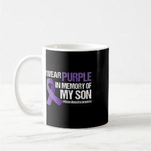 Ich trage Lila für mein Sohn Überdosis-Bewusstsein Kaffeetasse