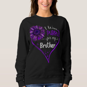 Ich trage Lila für meine Alzheimer-Bruderschaft Sweatshirt