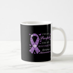 Ich trage Lila für meine besten Freunde Epilepsie Kaffeetasse