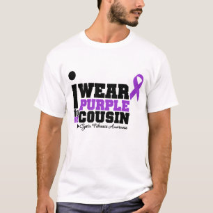 Ich trage Lila für meine Cousin-zystische Fibrose T-Shirt
