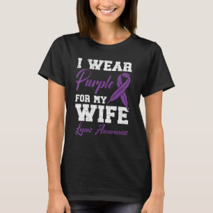 Ich trage Lila für meine Ehefrau Lupus Awareness S T-Shirt