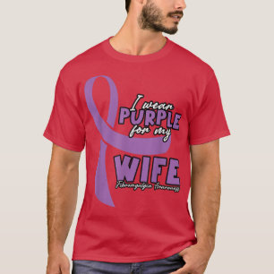 Ich trage Lila für meine Ehefrau T-Shirt