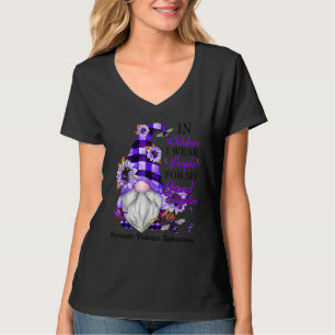 Ich trage Lila für meine Enkelin Lila Häusliche Ge T-Shirt