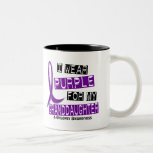 Ich trage Lila für meine Epilepsie der Enkelin-37 Zweifarbige Tasse