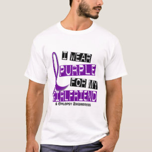 Ich trage Lila für meine Epilepsie der Freundin-3 T-Shirt