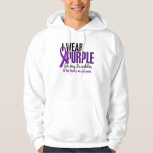 Ich trage Lila für meine Epilepsie der Tochter-10 Hoodie