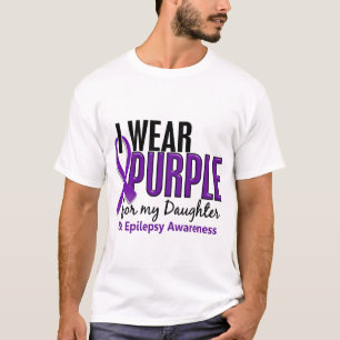 Ich trage Lila für meine Epilepsie der Tochter-10 T-Shirt