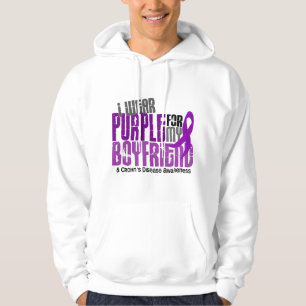 Ich trage Lila für meine Freund6 Crohns Krankheit Hoodie