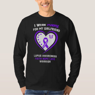 Ich trage Lila für meine Freundin Lupus T-Shirt