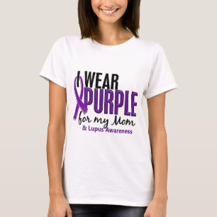 Ich trage Lila für meine Mama 10 Lupus T-Shirt