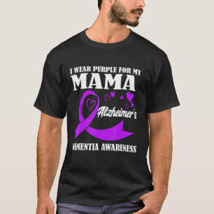 Ich trage Lila für meine Mama-Alzheimer-Demenz Awa T-Shirt