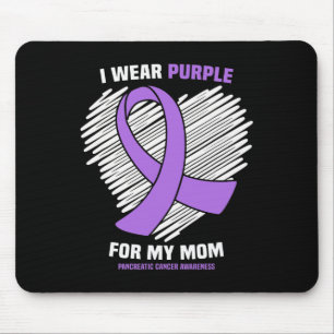 Ich trage Lila für meine Mama Bauchspeicheldrüsenk Mousepad