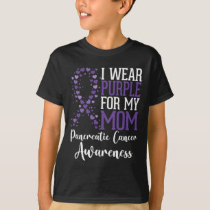 Ich trage Lila für meine Mama Bauchspeicheldrüsenk T-Shirt