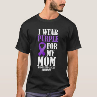Ich trage Lila für meine Mama Bauchspeicheldrüsenk T-Shirt