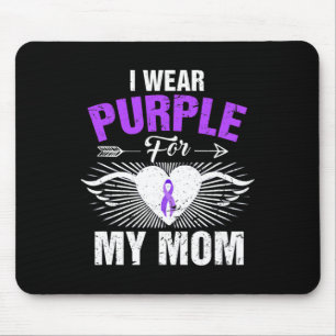 Ich trage Lila für meine Mama Epilepsie Awareness Mousepad