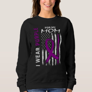 Ich trage Lila für meine Mama Epilepsie Awareness Sweatshirt