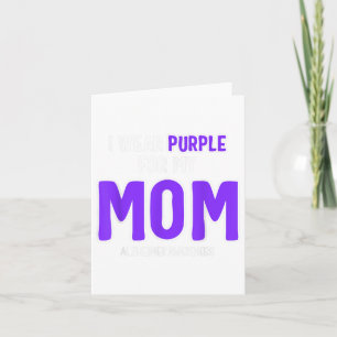 Ich trage Lila für meine Mama - Heimer Awareness _ Karte