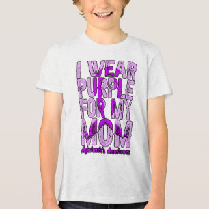 Ich trage Lila für meine Mama Heimers _5 Tri-Blend Shirt