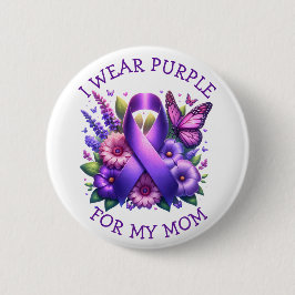 Ich trage Lila für meine Mama | Pankreaskarzinom Button