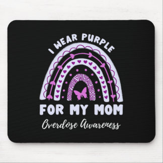 Ich trage Lila für meine Mama Überdosierung Bewuss Mousepad