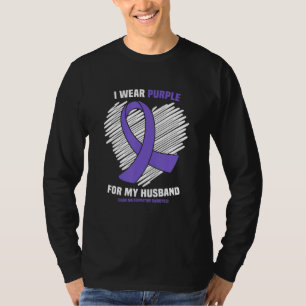 Ich trage Lila für meine Musikgruppe Chiari Malfor T-Shirt