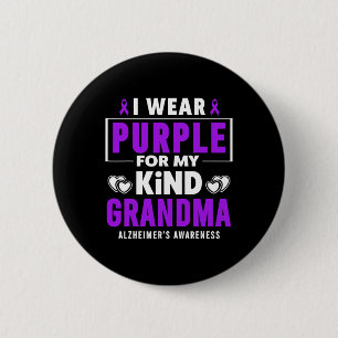 Ich trage Lila für meine Oma Heimerheimer zum Gede Button