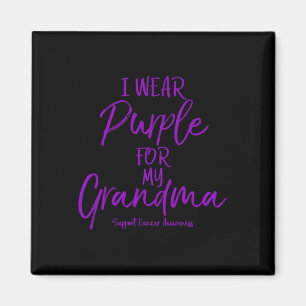 Ich trage Lila für meine Oma Pankreaskrebs Awa Magnet