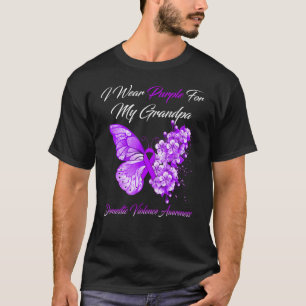 Ich trage Lila für meine Opa, die häusliche Gewalt T-Shirt