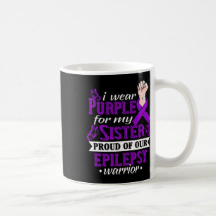 Ich trage Lila für meine Schwester Epilepsy Warrio Kaffeetasse
