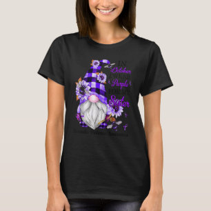 Ich trage Lila für meine Schwester Lila Gnom Häusl T-Shirt