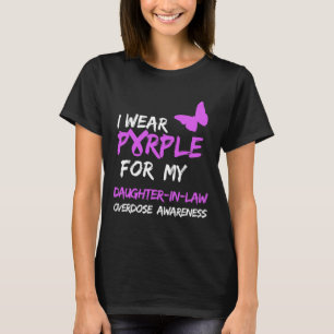 Ich trage Lila für meine Schwesterntochter-Überdos T-Shirt