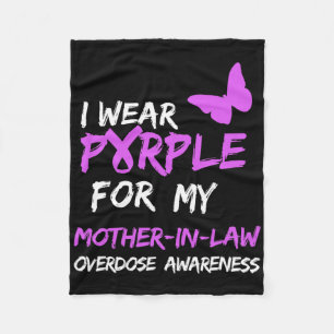 Ich trage Lila für meine Schwiegermutter Überdosis Fleecedecke