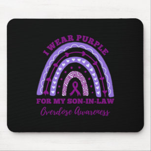 Ich trage Lila für meine Schwiegersohn-Überdosis-B Mousepad
