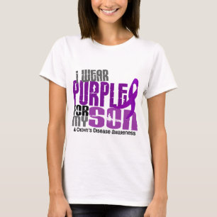 Ich trage Lila für meine Sohn6 Crohns Krankheit T-Shirt