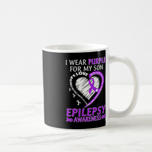 Ich trage Lila für meine Sohn Epilepsie Bewusstsei Kaffeetasse