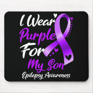 Ich trage Lila für meine Son Epilepsy-Geschenke Mousepad