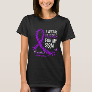 Ich trage Lila für meine Son-Überdosierung-Bewusst T-Shirt