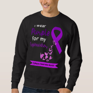 Ich trage Lila für meine Stepmutter-Epilepsie-Bewu Sweatshirt