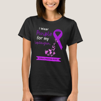 Ich trage Lila für meine Steptochter Epilepsie Awa T-Shirt