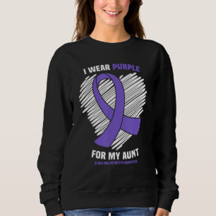 Ich trage Lila für meine Tante Chiari Malformation Sweatshirt