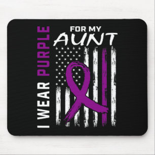 Ich trage Lila für meine Tante Epilepsie Awareness Mousepad