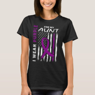 Ich trage Lila für meine Tante Epilepsie Awareness T-Shirt