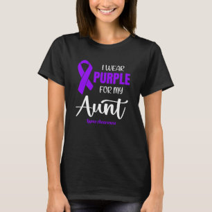 Ich trage Lila für meine Tante für Lupus-Bewusstse T-Shirt
