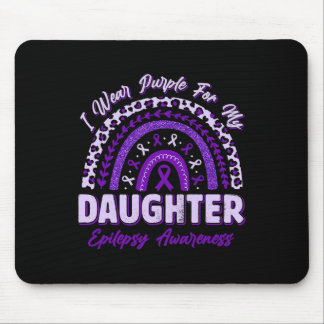 Ich trage Lila für meine Tochter Epilepsie Awarene Mousepad