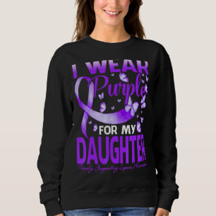 Ich trage Lila für meine Tochter Lupus Awareness H Sweatshirt