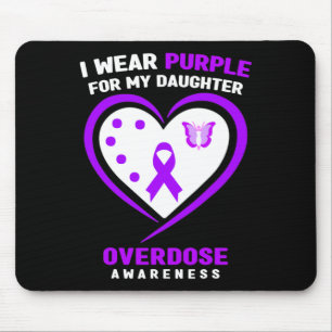 Ich trage Lila für meine Tochter-Überdosis-Bewusst Mousepad