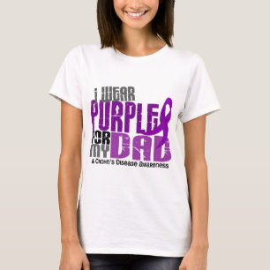 Ich trage Lila für meine Vater6 Crohns Krankheit T-Shirt