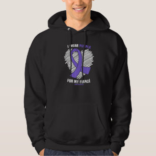 Ich trage Lila für meine Verlobte Lupus Hoodie