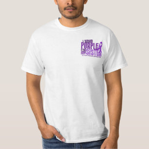 Ich trage Lila für meine zystische Fibrose der T-Shirt