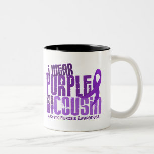 Ich trage Lila für meine zystische Fibrose des Zweifarbige Tasse